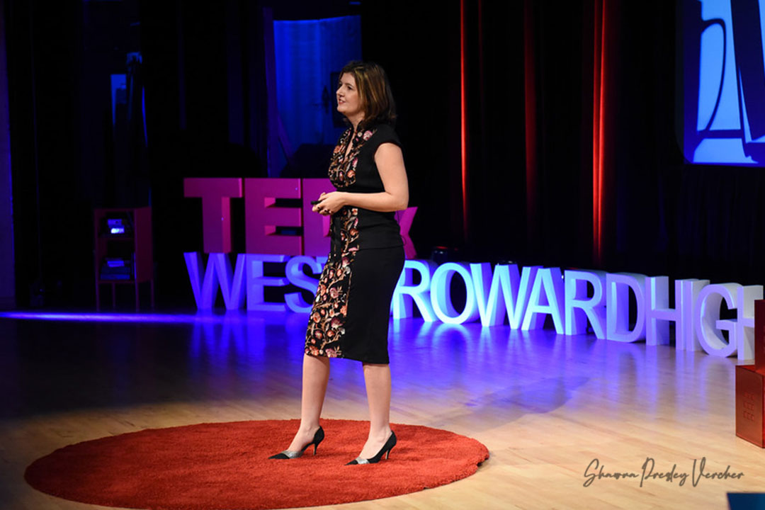 Shawna Vercher delivers a TED Talk